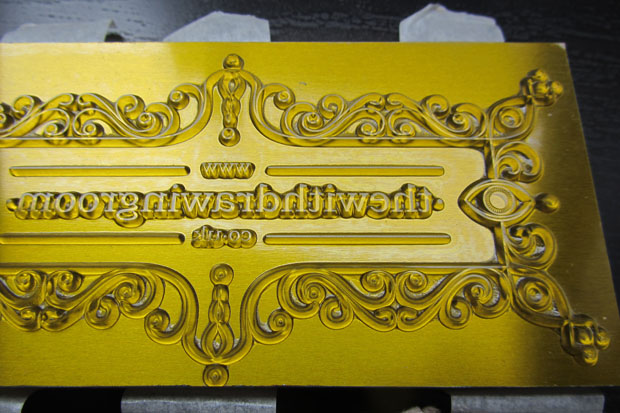 custom letterpress block